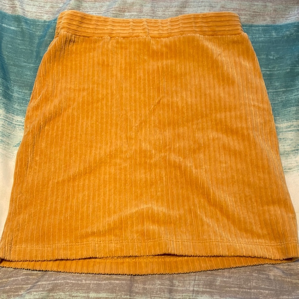 orange right mini skirt